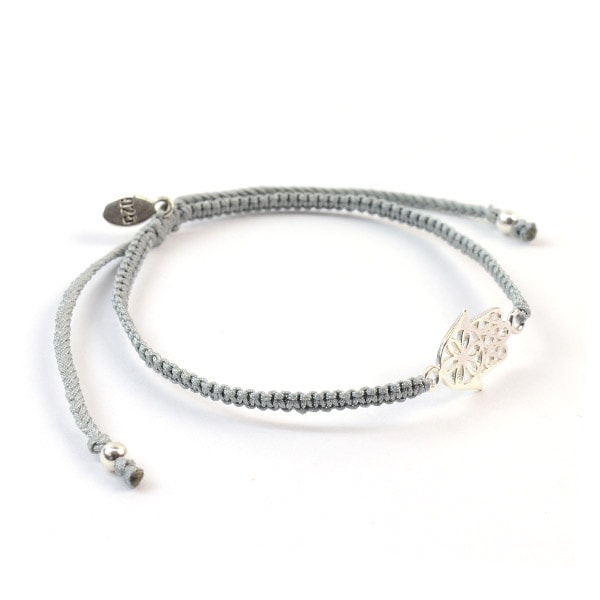 CHALISA T.. / Hamsa Hand Knotted Cord Bracelet