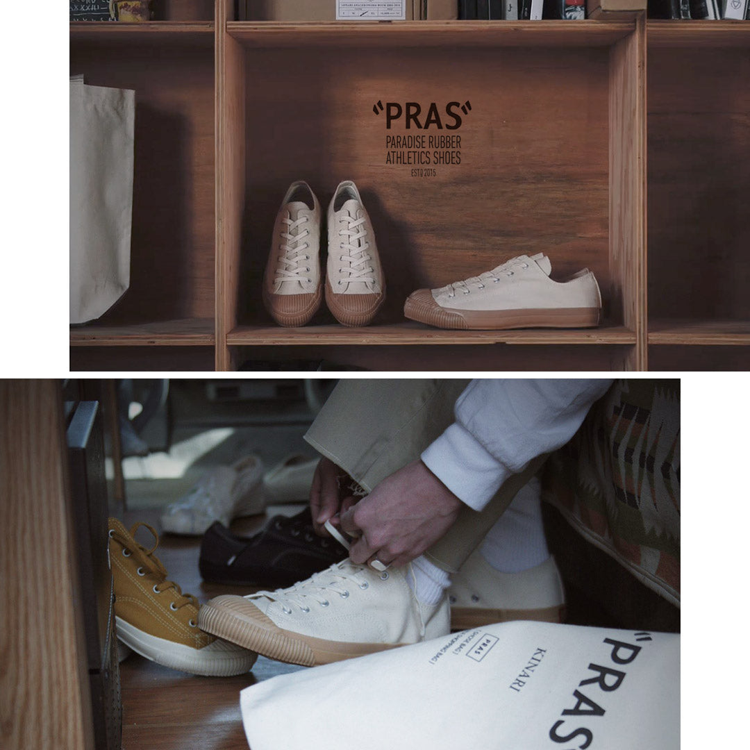 PRAS / 쉘 캡 로우 스니커즈