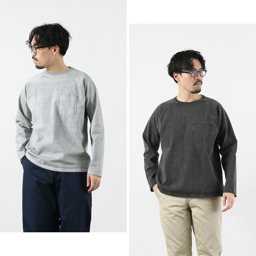 GOOD ON / Heavy Raglan Pocket Long-Sleeve T-Shirt