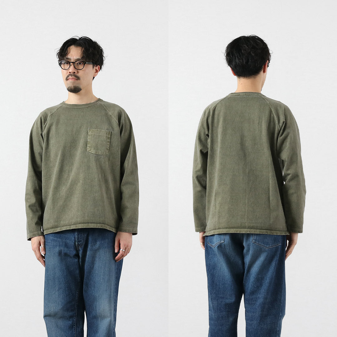 GOOD ON / Heavy Raglan Pocket Long-Sleeve T-Shirt
