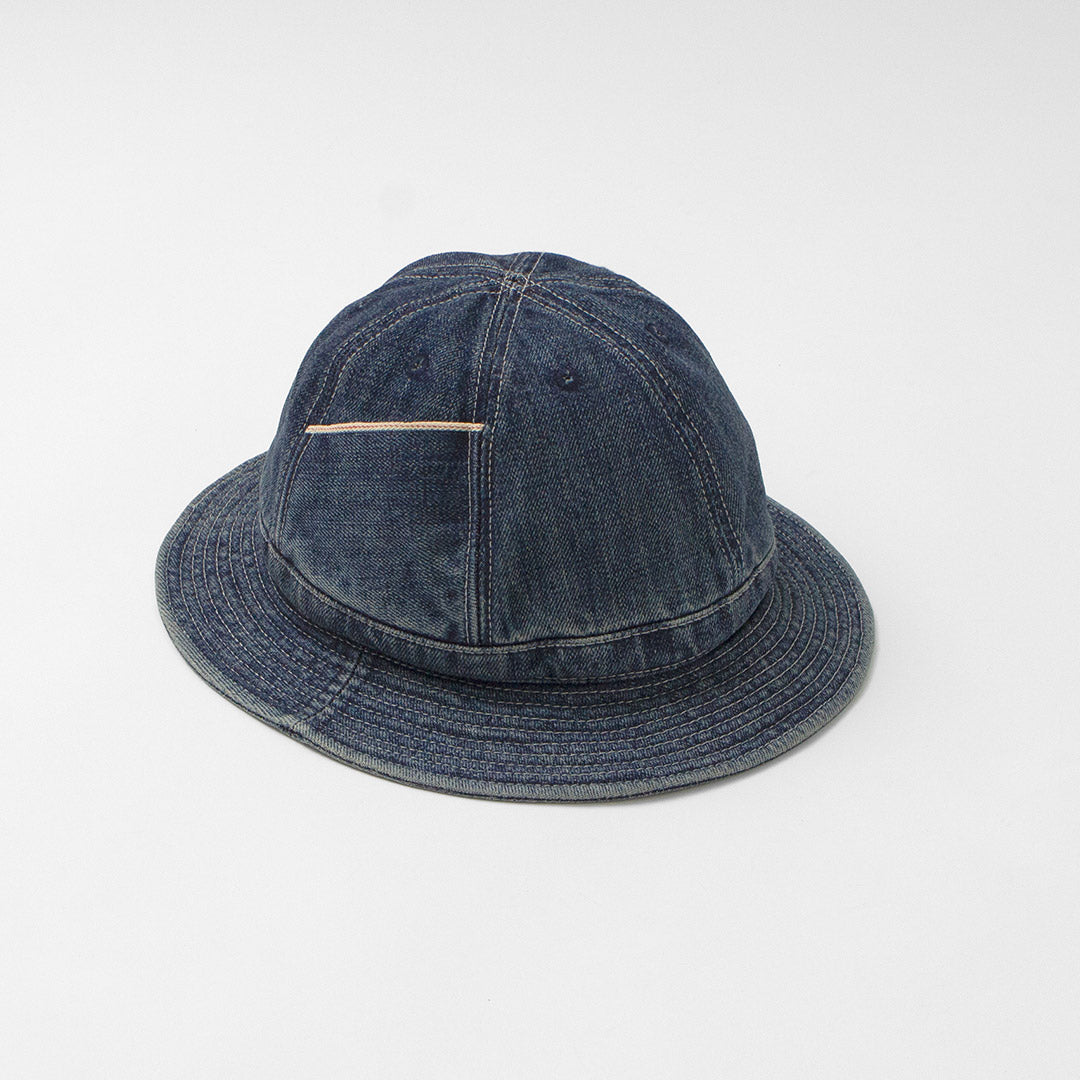 HIGHER / Selvage Denim Panel 6 Hat - Finition usée