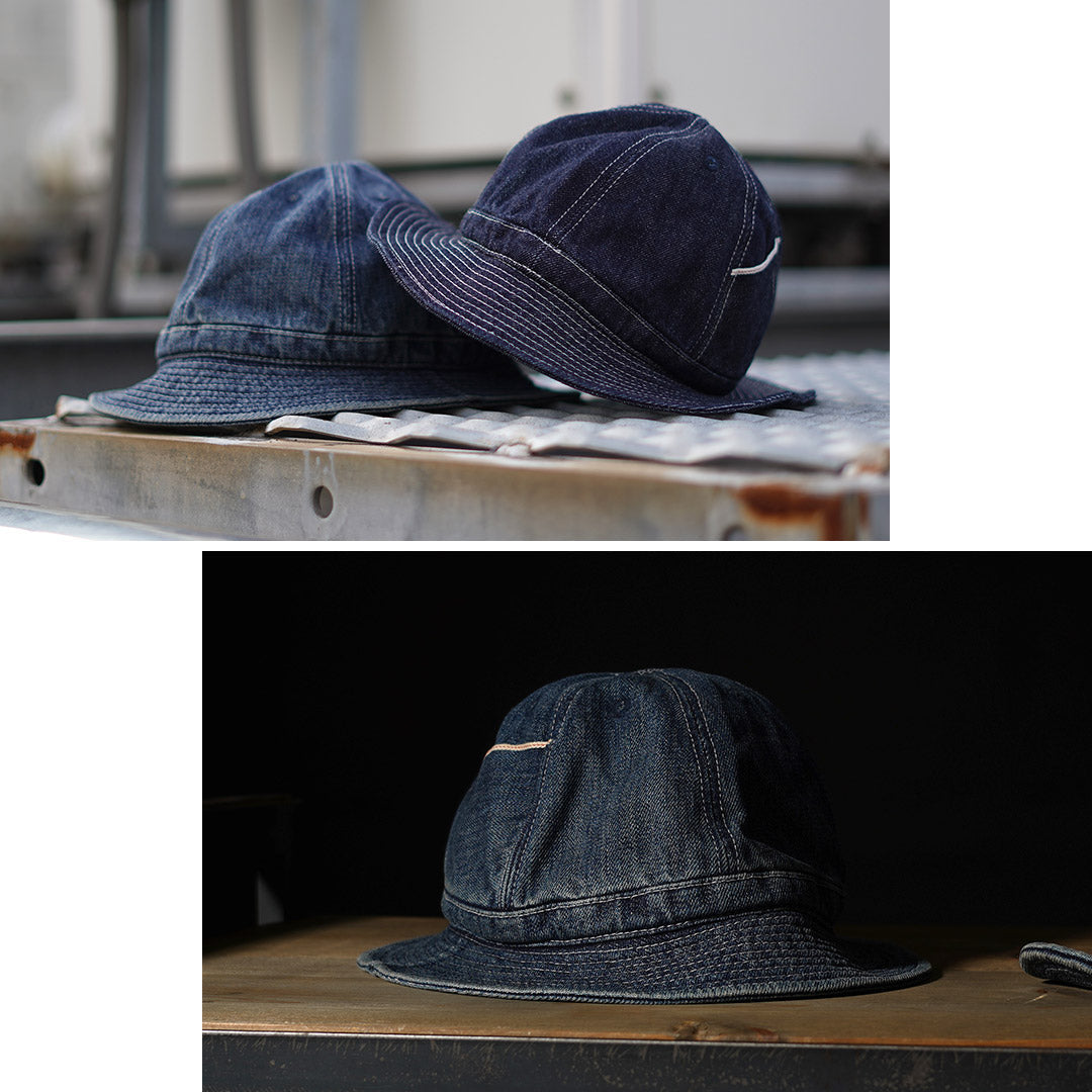 HIGHER / Selvage Denim Panel 6 Hat - Finition usée