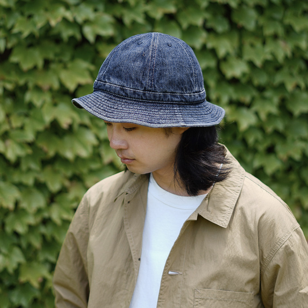 HIGHER / Selvage Denim Panel 6 Hat - Finition usée