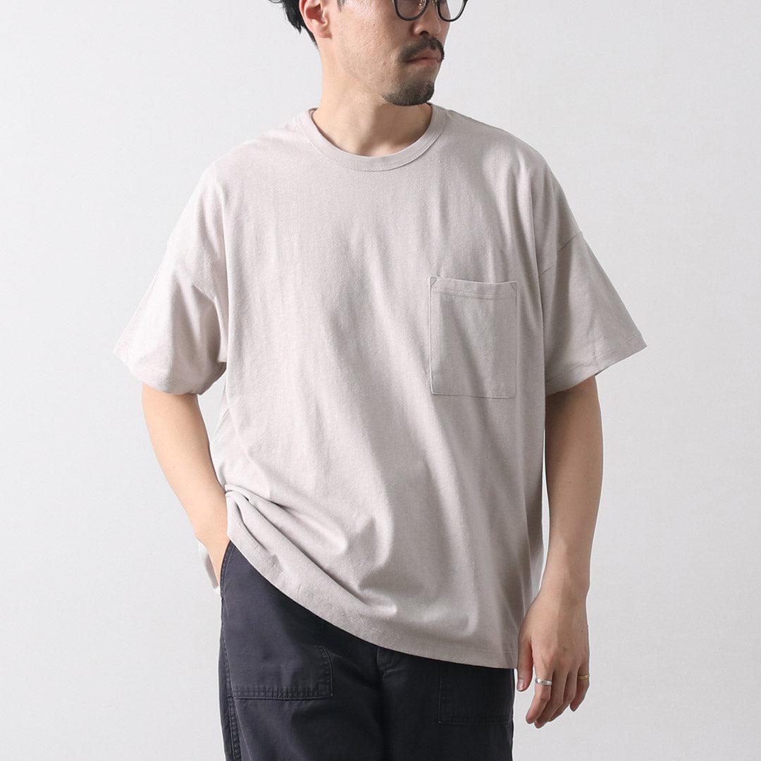 GOHEMP / Wide Pocket T-Shirt