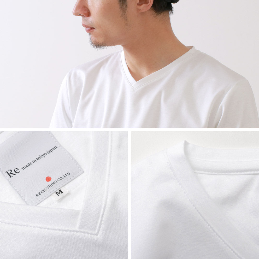 RE MADE IN TOKYO JAPAN / V 領東京製造正裝 T 卹