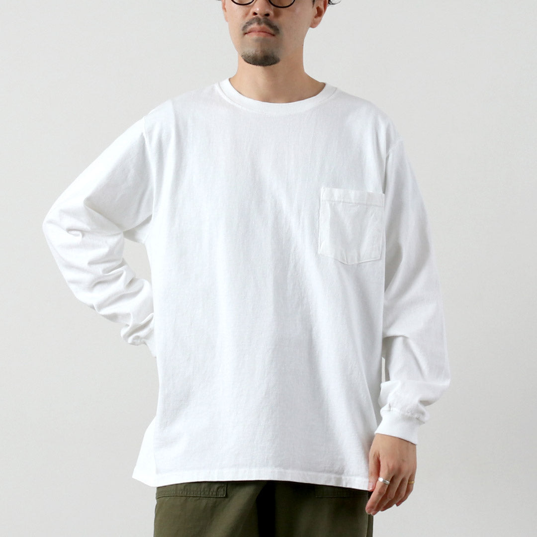 GOODWEAR / 圆领长袖口袋 T 恤
