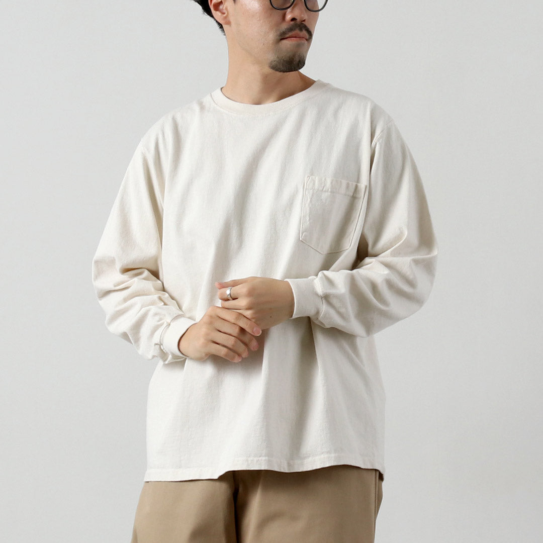 GOODWEAR / 圆领长袖口袋 T 恤