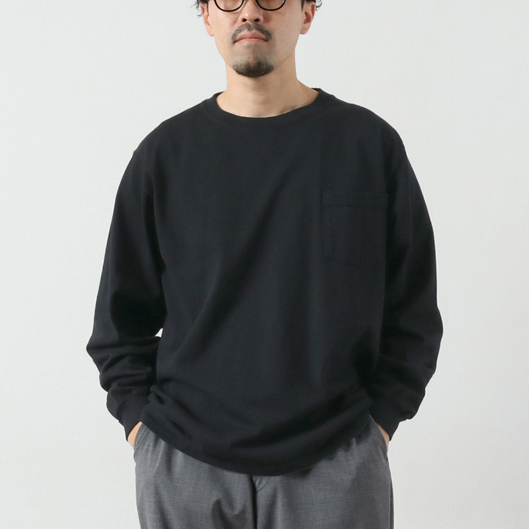 GOODWEAR / 圆领长袖口袋 T 恤