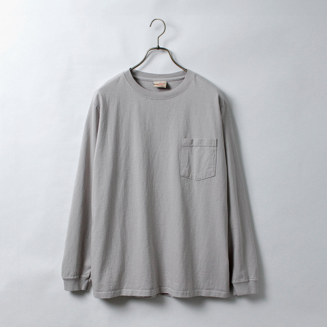GOODWEAR / 圆领长袖口袋 T 恤