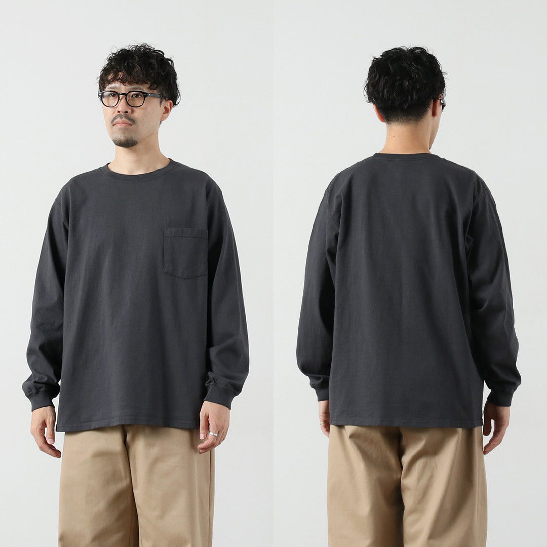 GOODWEAR / 圆领长袖口袋 T 恤