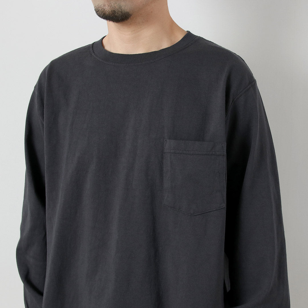 GOODWEAR / 圆领长袖口袋 T 恤