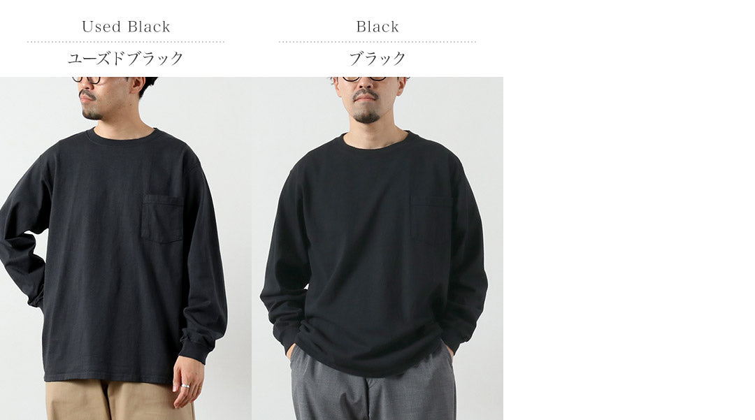 GOODWEAR / 圆领长袖口袋 T 恤