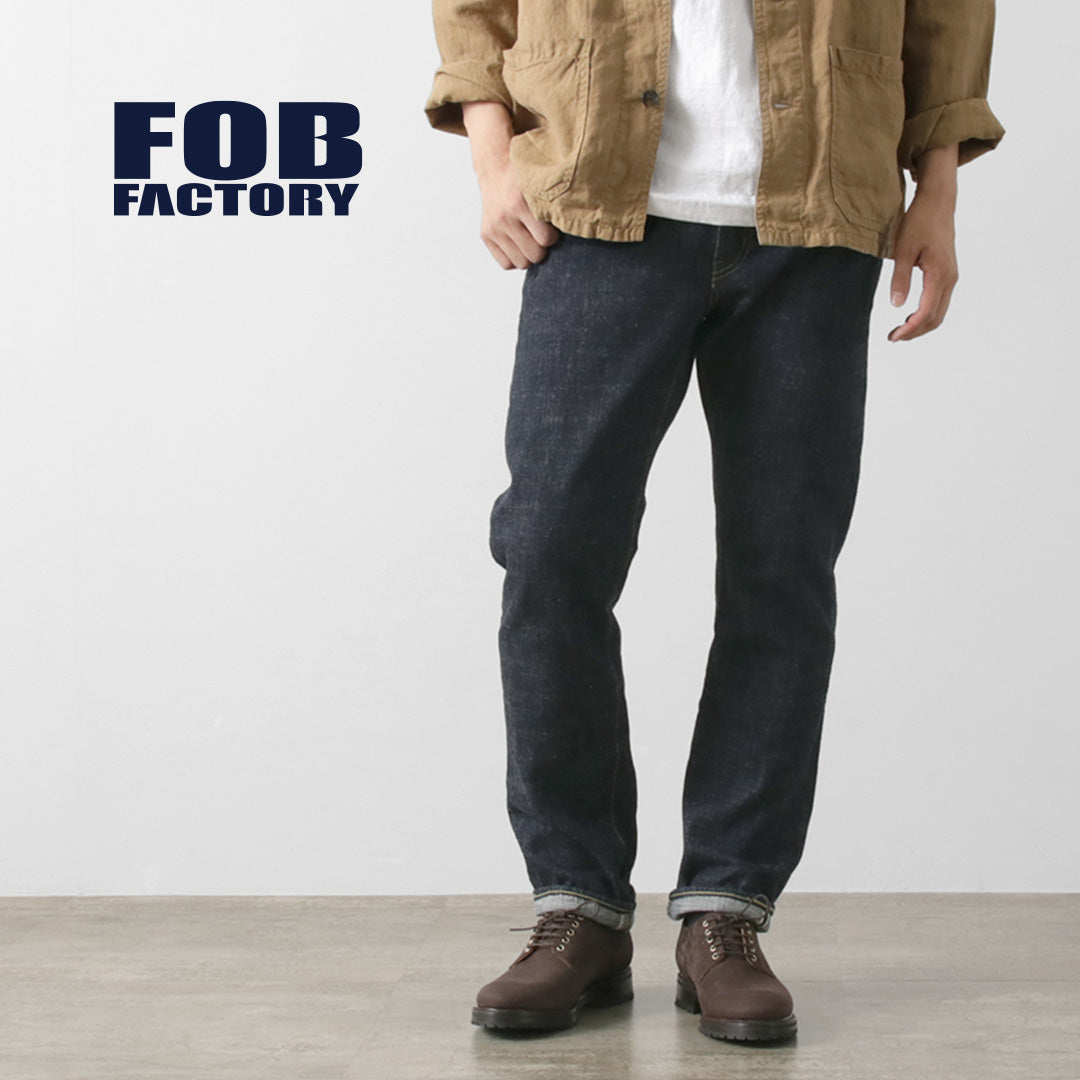 FOB FACTORY / F147 G3 Pantalón Denim Selvage De 5 Bolsillos