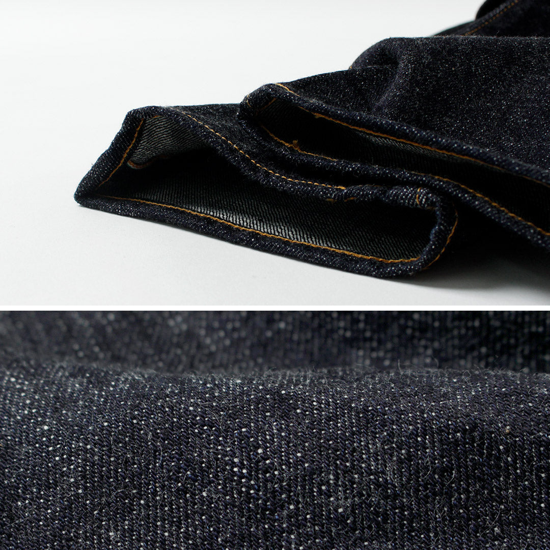 日本藍色牛仔褲 / Monster Denim 半寬錐形 5 條褲 16.5 盎司科特迪瓦棉