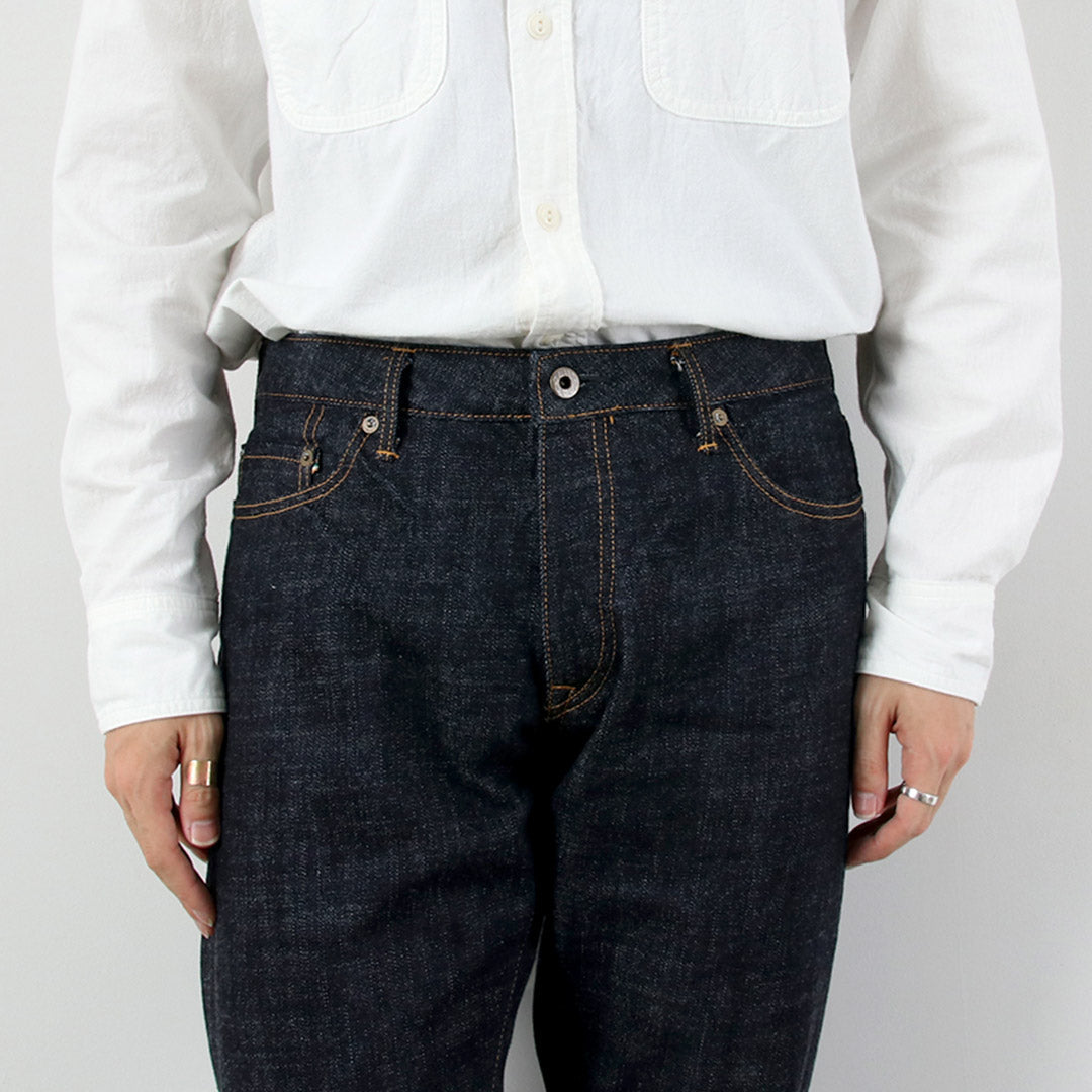 日本藍色牛仔褲 / Monster Denim 半寬錐形 5 條褲 16.5 盎司科特迪瓦棉