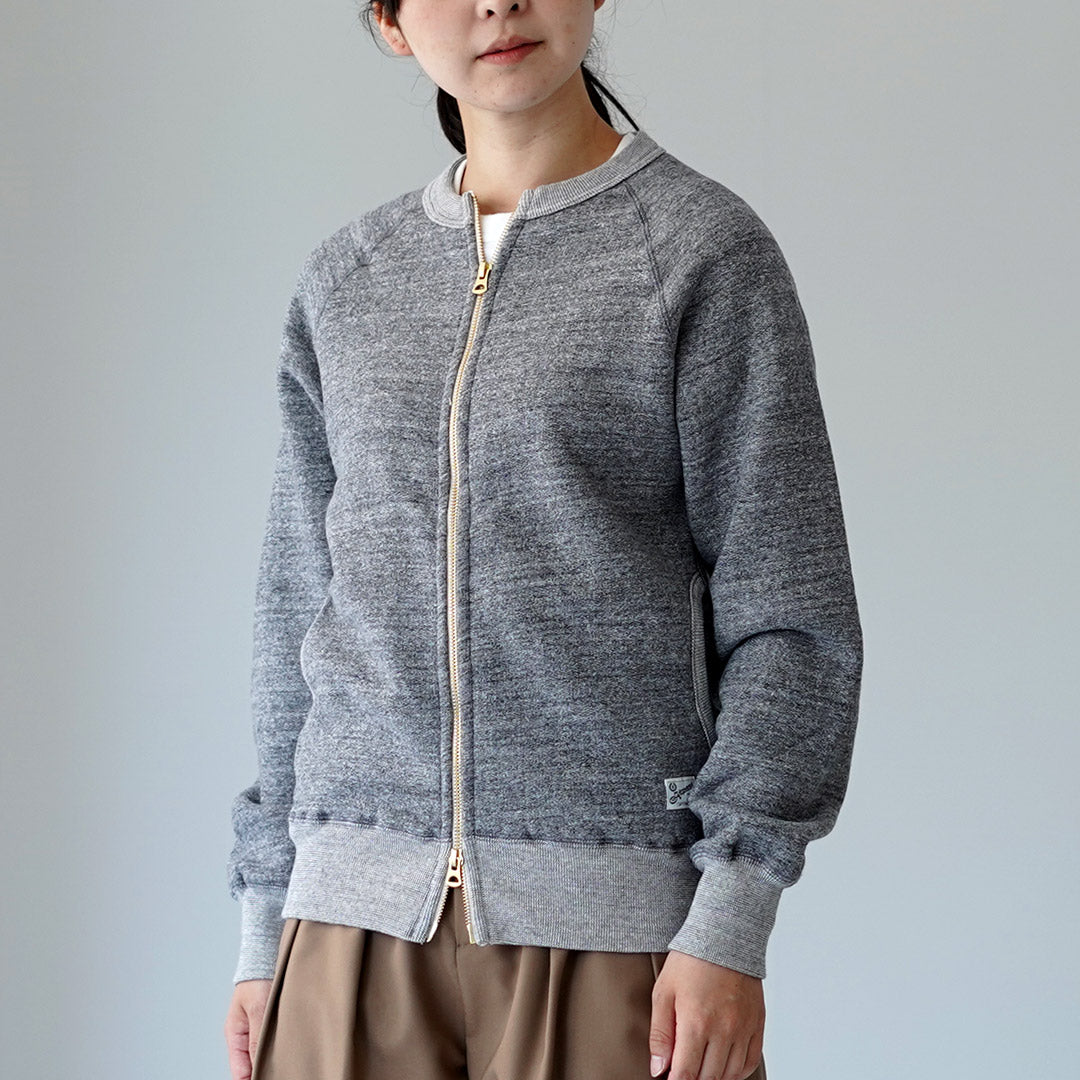 Kepani / Crew Neck Full Zip Sweat Jacket