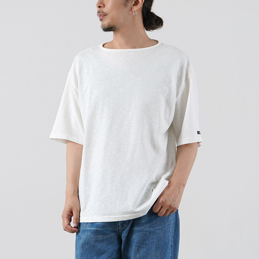 TIASY / TE001SS HDCS Camiseta de cuello de bote grande