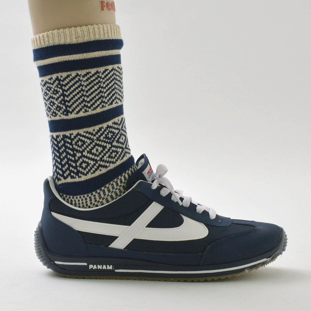 ROTOTO / Multi-Jacquard Crew Socks