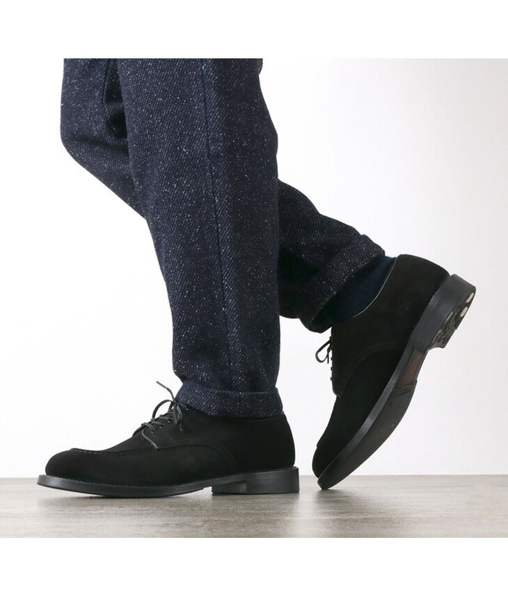 WHEELROBE / 15078S Heavy Stitching Moc Toe Suede Shoes