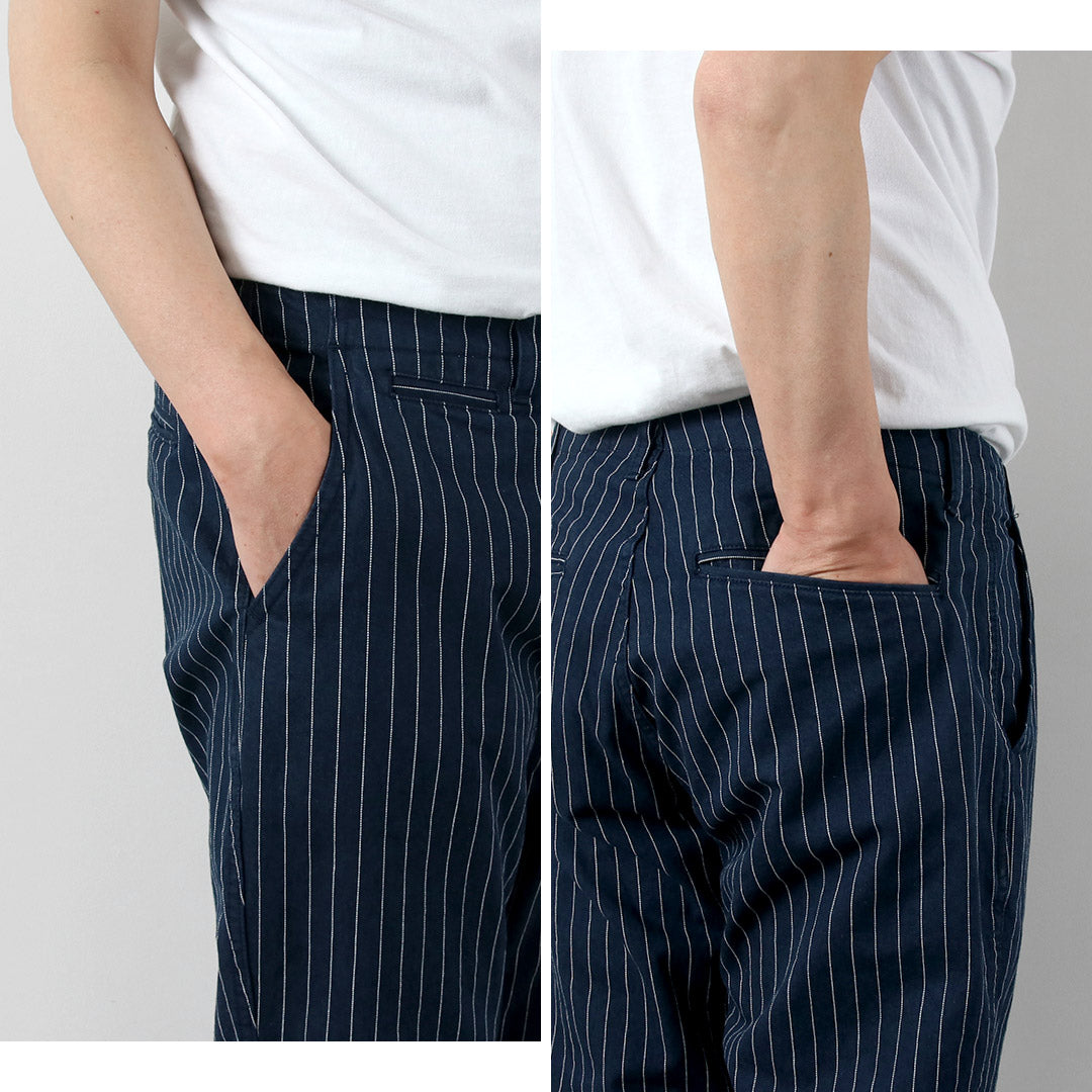 JAPAN BLUE JEANS / RJB1620 Chinos anchos y cónicos a rayas