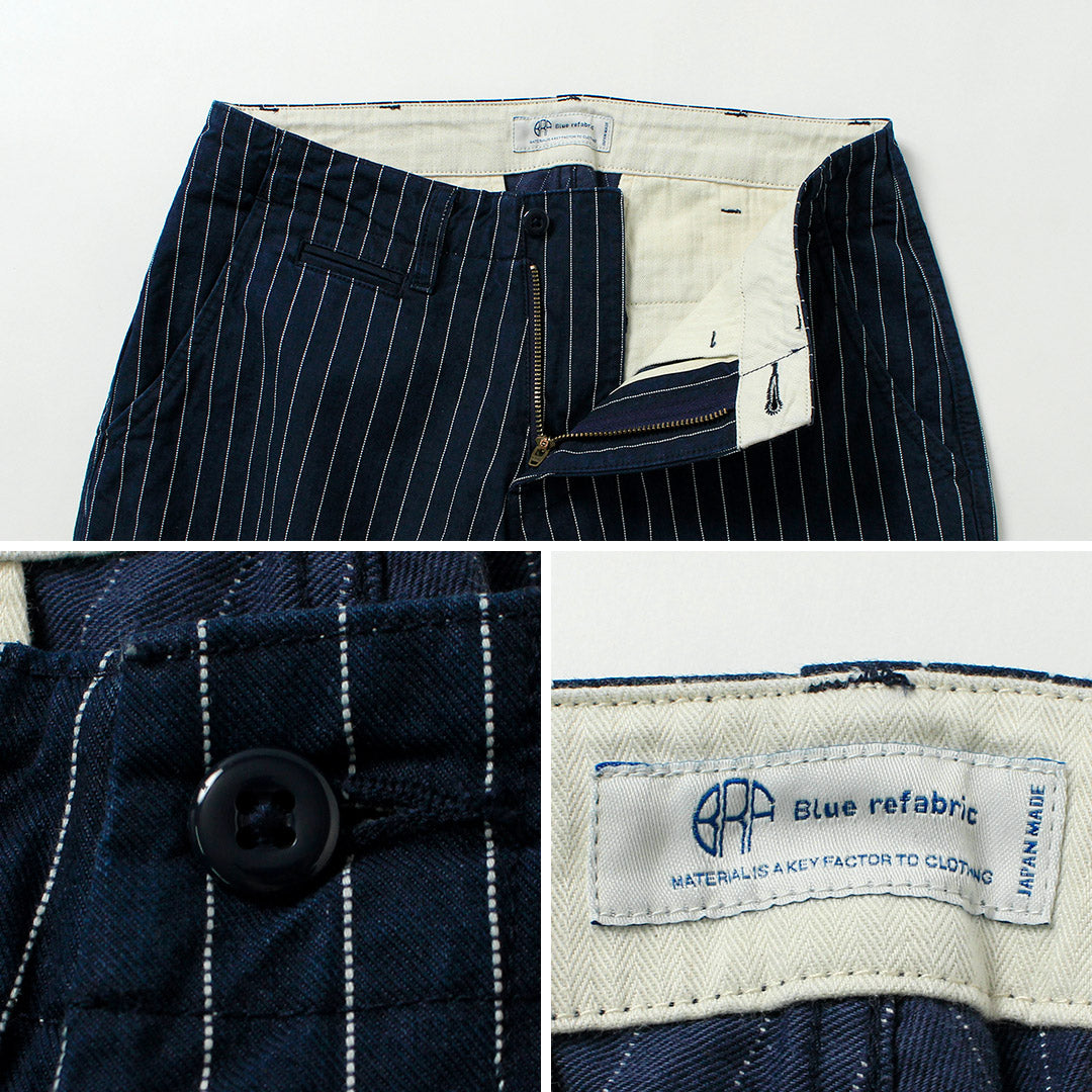 JAPAN BLUE JEANS / RJB1620 Chinos anchos y cónicos a rayas