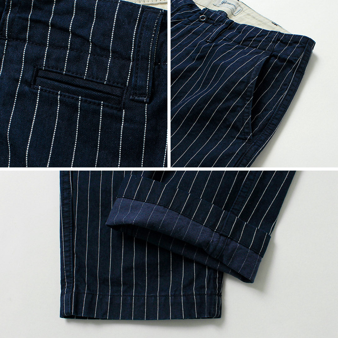 JAPAN BLUE JEANS / RJB1620 Chinos anchos y cónicos a rayas