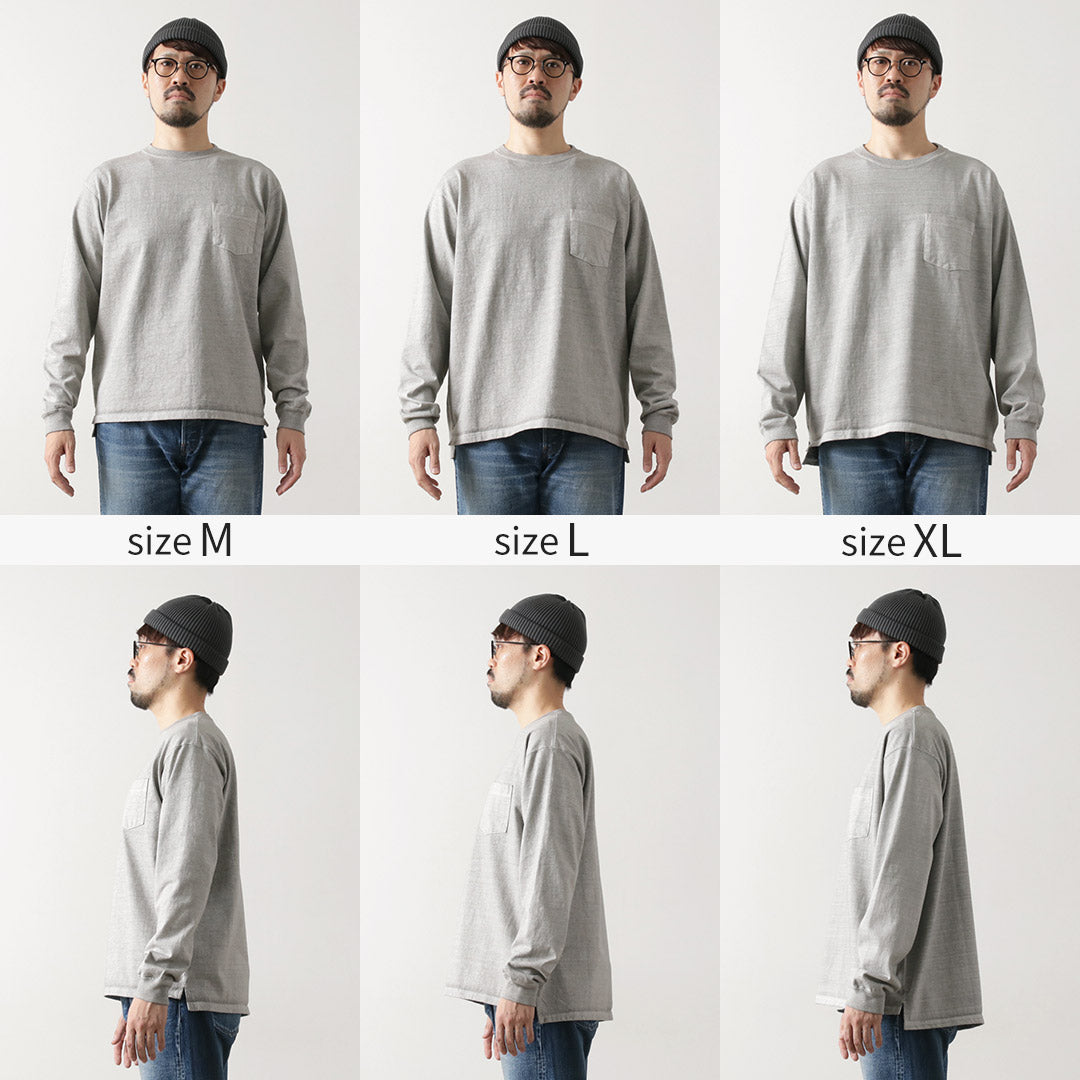 GOOD ON / T-shirt épais avec poche et manches longues