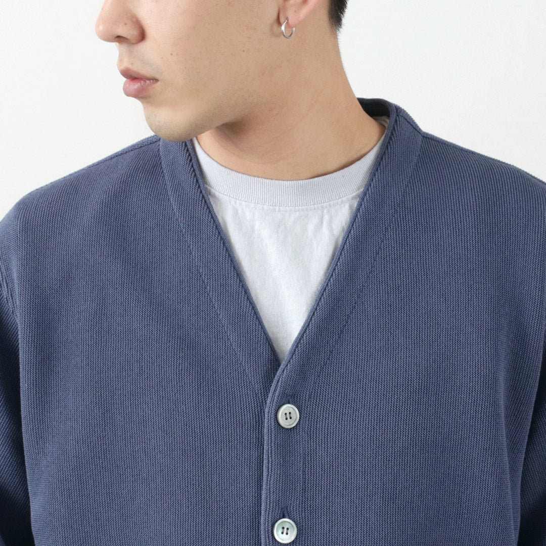YONETOMI NEW BASIC / Gima Cotton Knit Cardigan