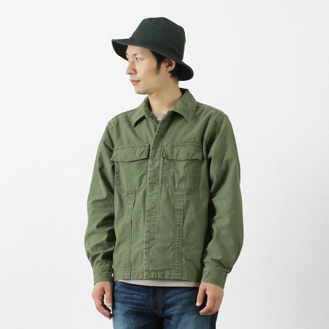 JAPON BLEU JEANS / CODE:ARGENT RJB4371S Veste de fatigue militaire