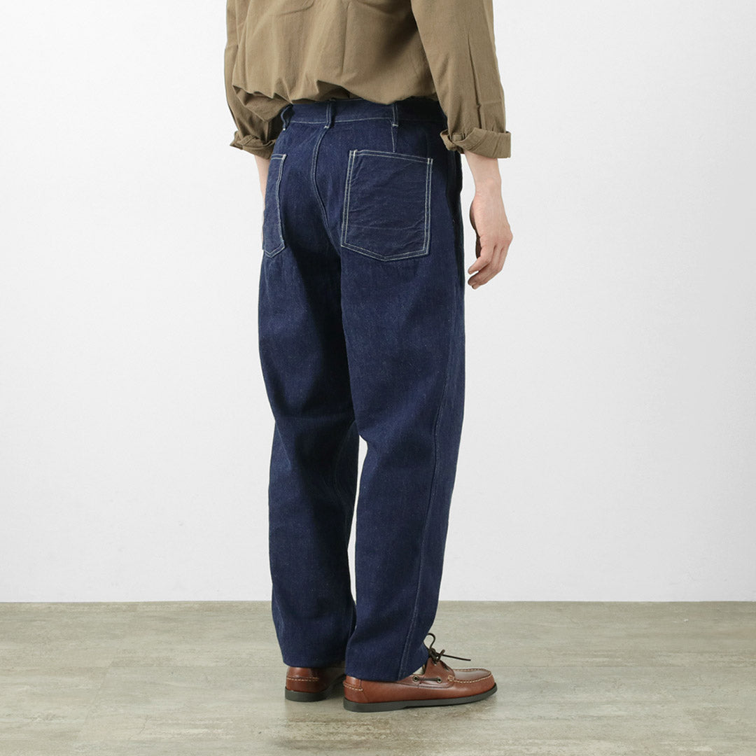 FOB FACTORY / F0511 WW2 Pantalón de mezclilla vaquero Un lavado