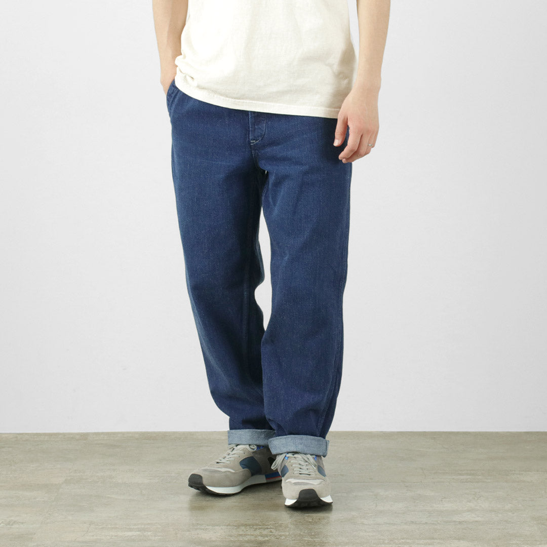 FOB FACTORY / F0511 WW2 Denim Deck Pants Used-finish