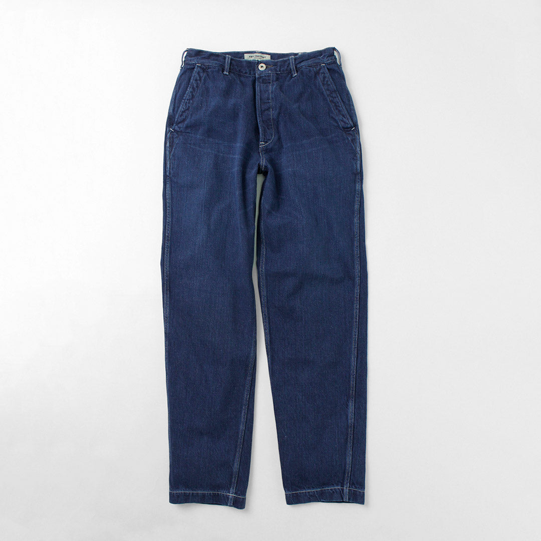 FOB FACTORY / F0511 WW2 Denim Deck Pants Used-finish