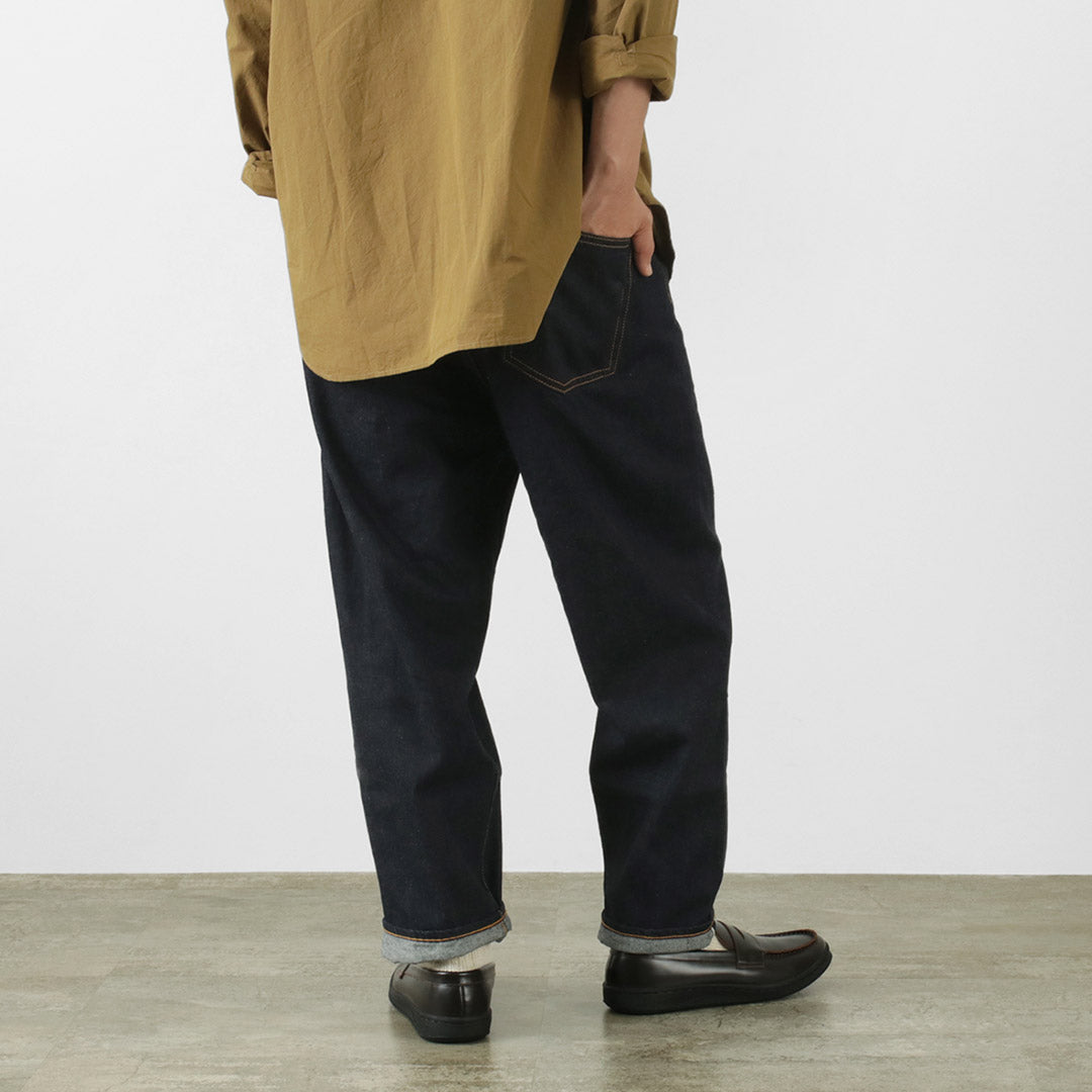 日本蓝色牛仔裤 / RJB6171 12oz 镶边宽锥形裤