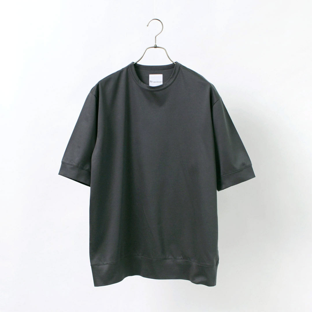 RE MADE IN TOKYO JAPAN / Half-Sleeve Wide-Fit Dress T-Shirt