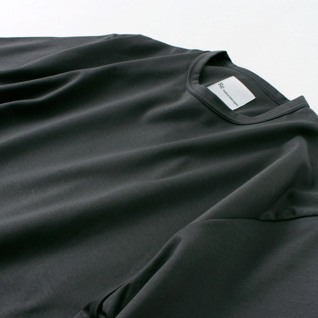 RE MADE IN TOKYO JAPAN / Half-Sleeve Wide-Fit Dress T-Shirt