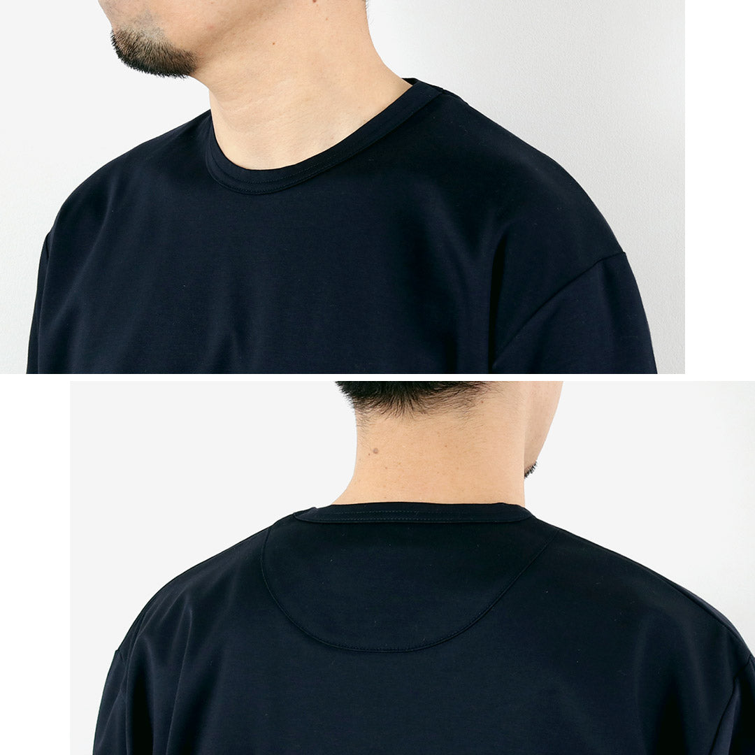RE MADE IN TOKYO JAPAN / Half-Sleeve Wide-Fit Dress T-Shirt