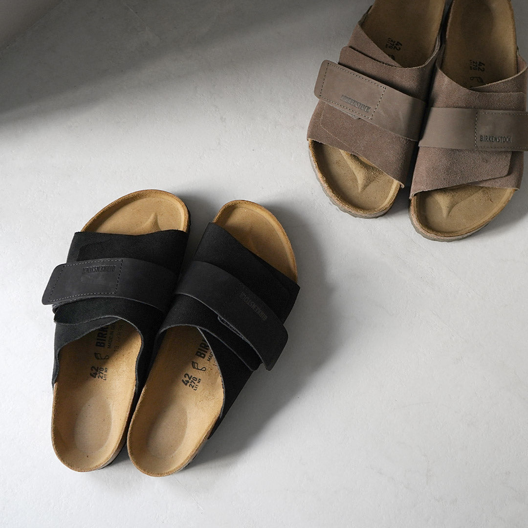 BIRKENSTOCK / Kyoto Sandales en cuir nubuck et daim