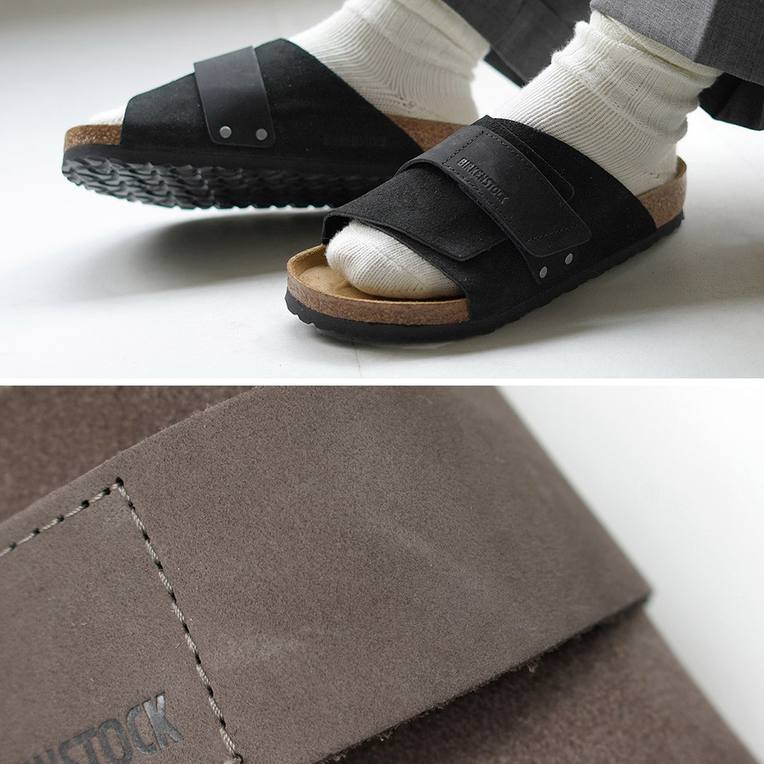 BIRKENSTOCK / Kyoto Sandales en cuir nubuck et daim
