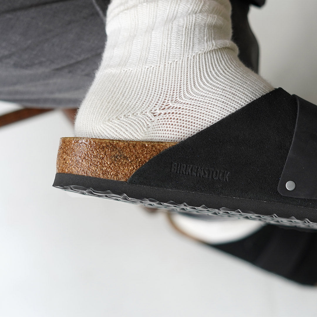 BIRKENSTOCK / Kyoto Sandales en cuir nubuck et daim