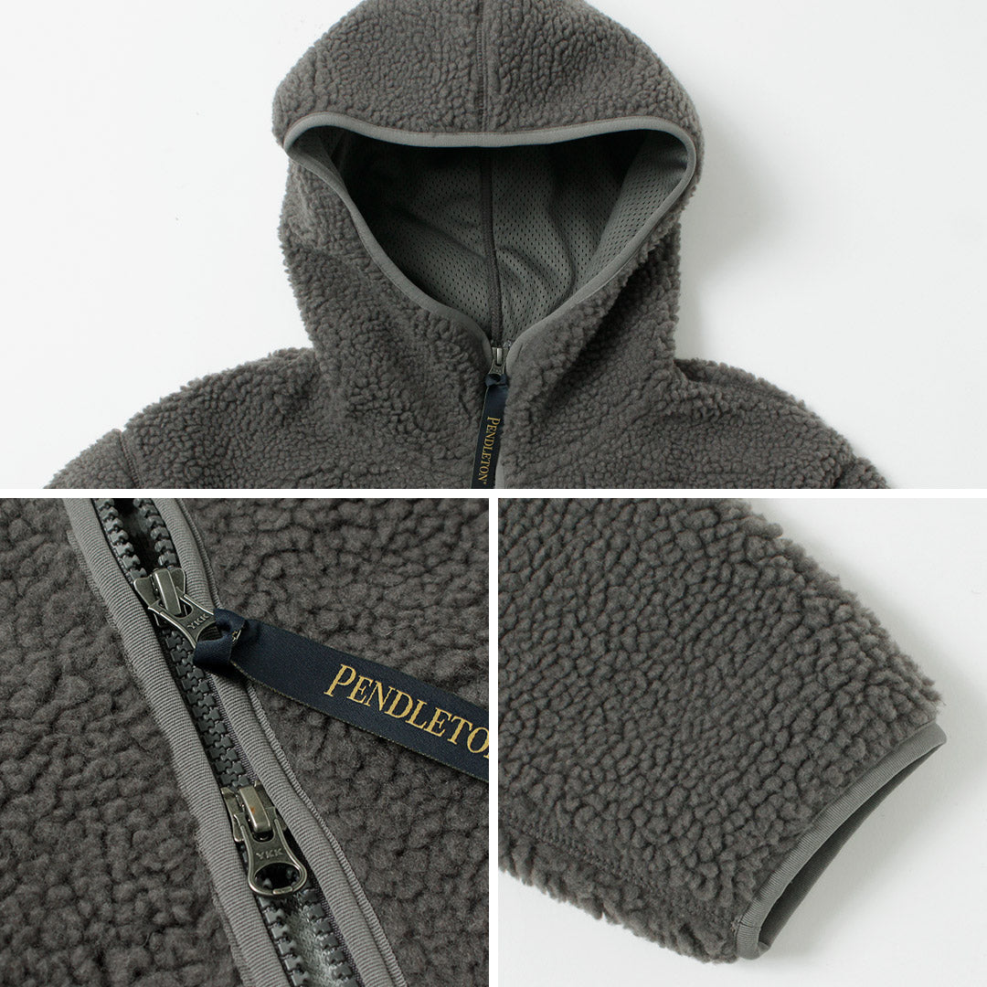 PENDLETON / Boa 拉链连帽衫