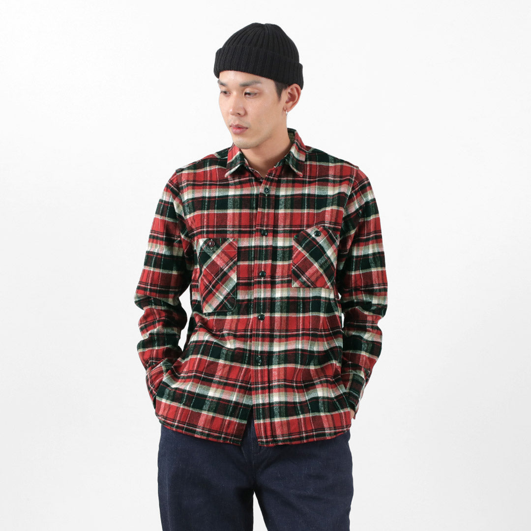 FOB FACTORY / F3481 Heavy Flannel Work Shirt