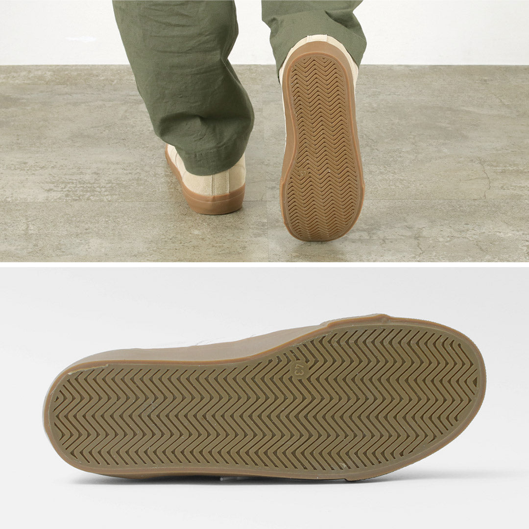 REPRODUCTION DE TROUVÉ / Baskets militaires allemandes en cuir rétractable à moitié coupé