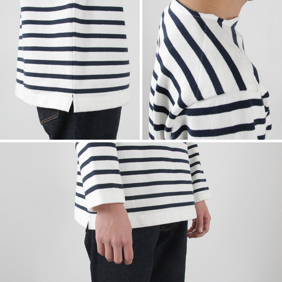YONETOMI NEW BASIC / Wave Cotton Basque Knit Pullover