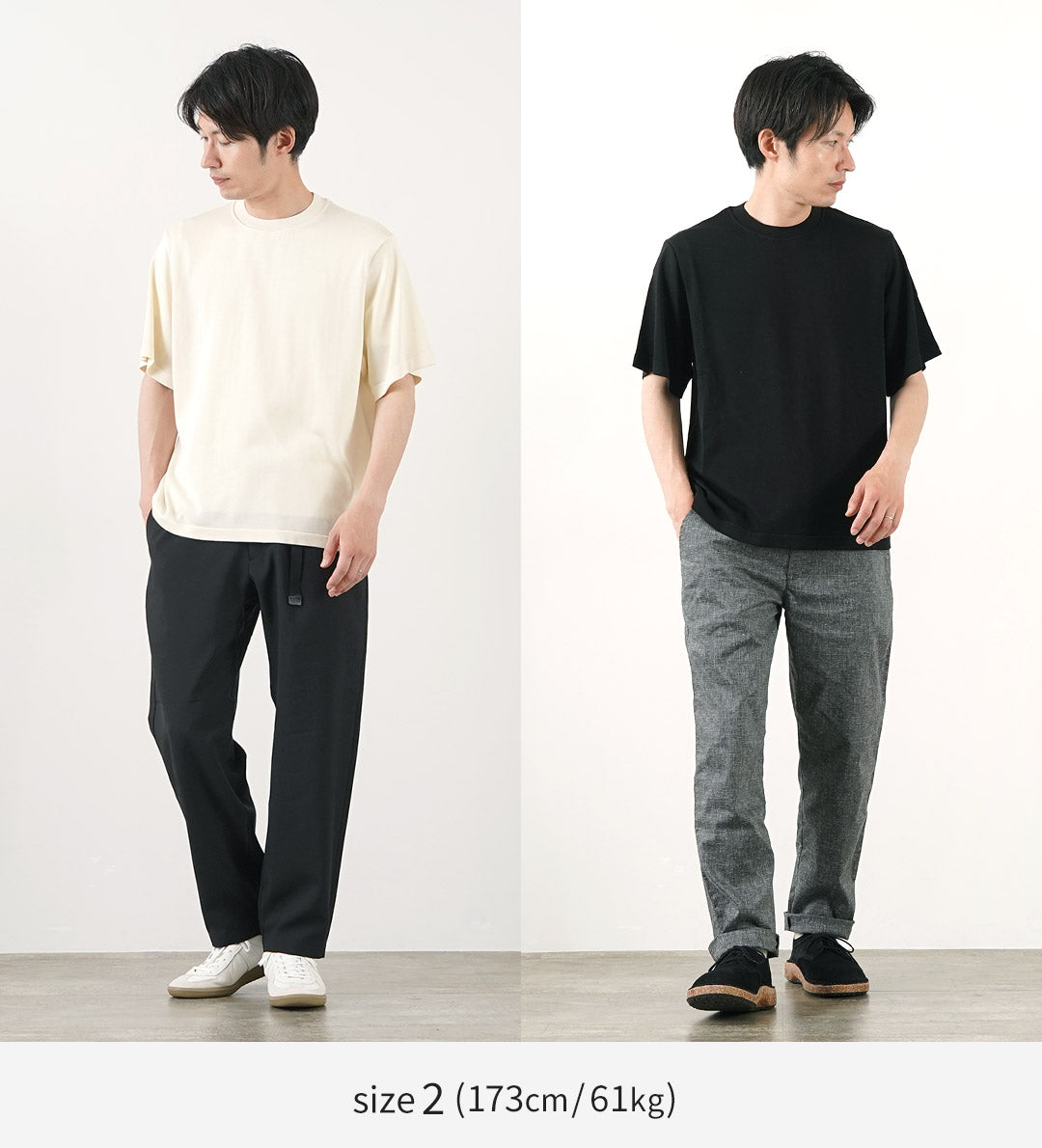 YONETOMI NEW BASIC / 厚重真丝针织 T 恤