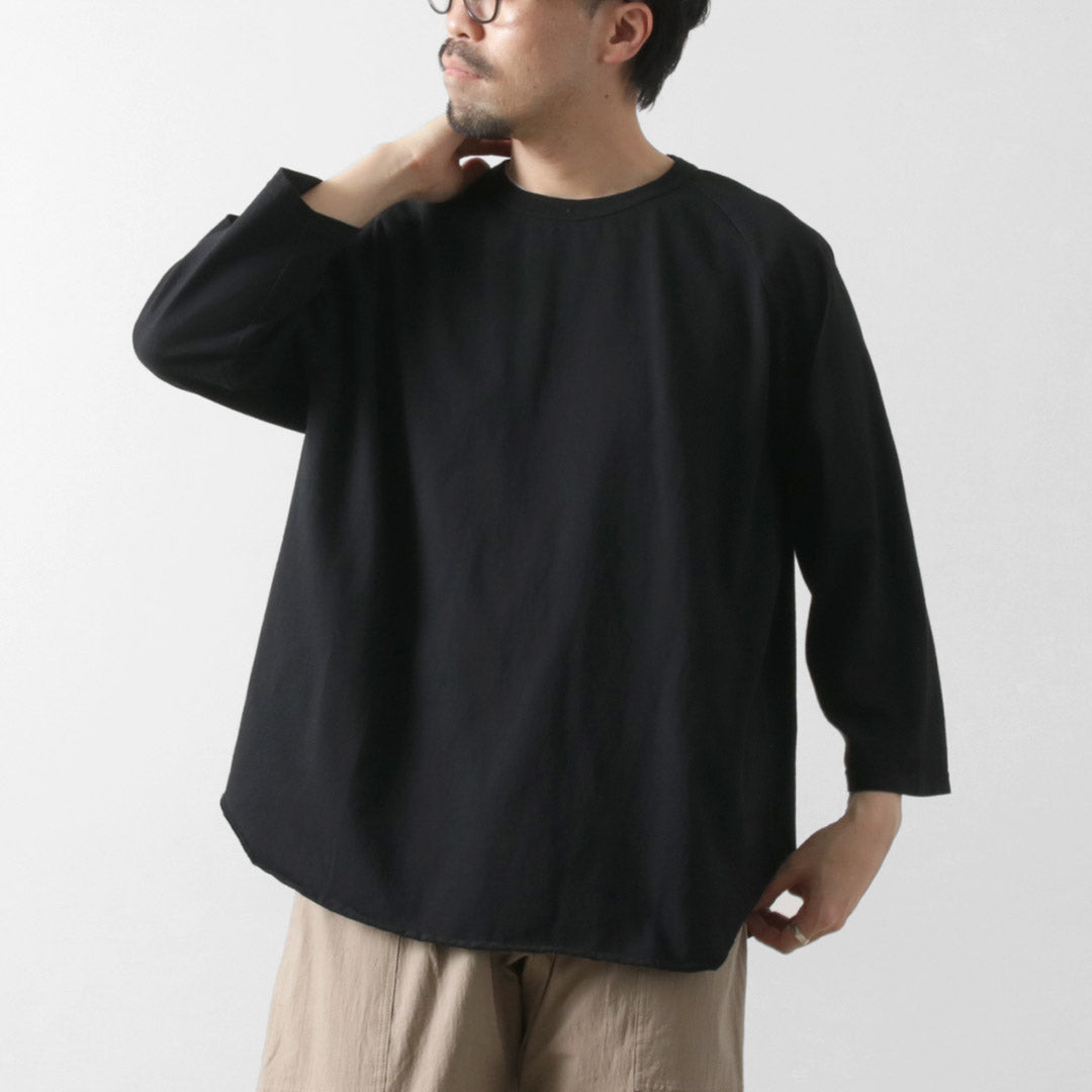 WALLA WALLA SPORT / Three-quarter Sleeve Solid Baseball T-Shirt
