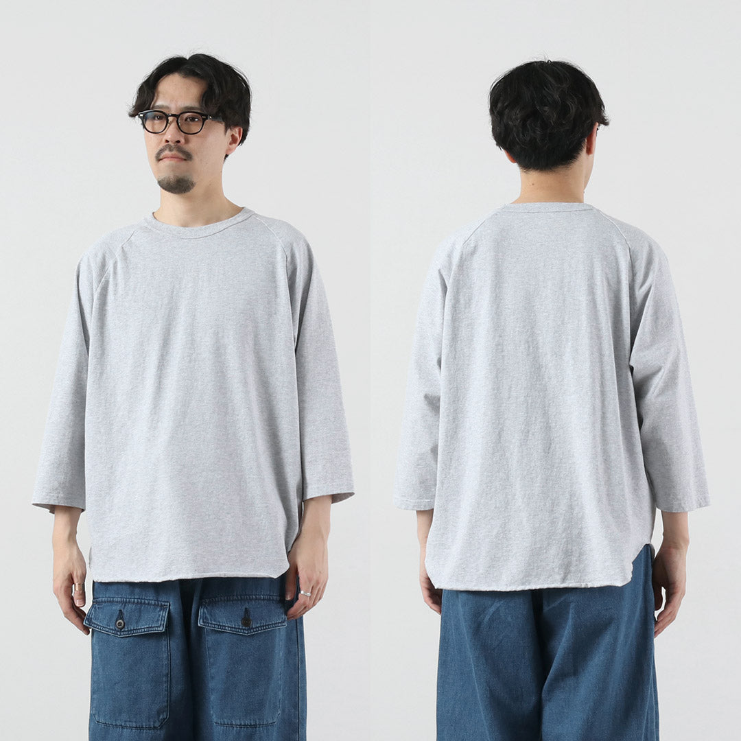 WALLA WALLA SPORT / 3/4 袖纯色棒球 T 恤
