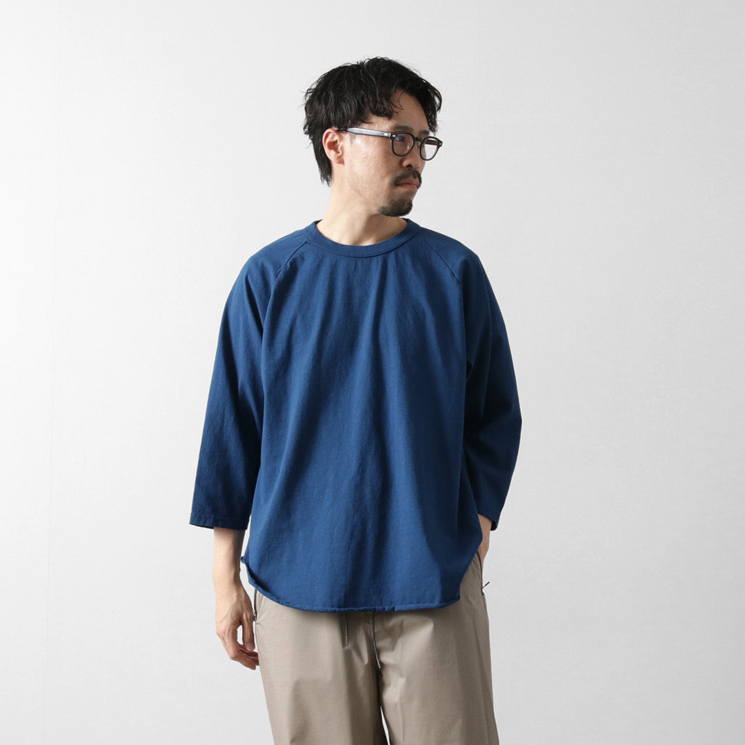 WALLA WALLA SPORT / 3/4 袖纯色棒球 T 恤