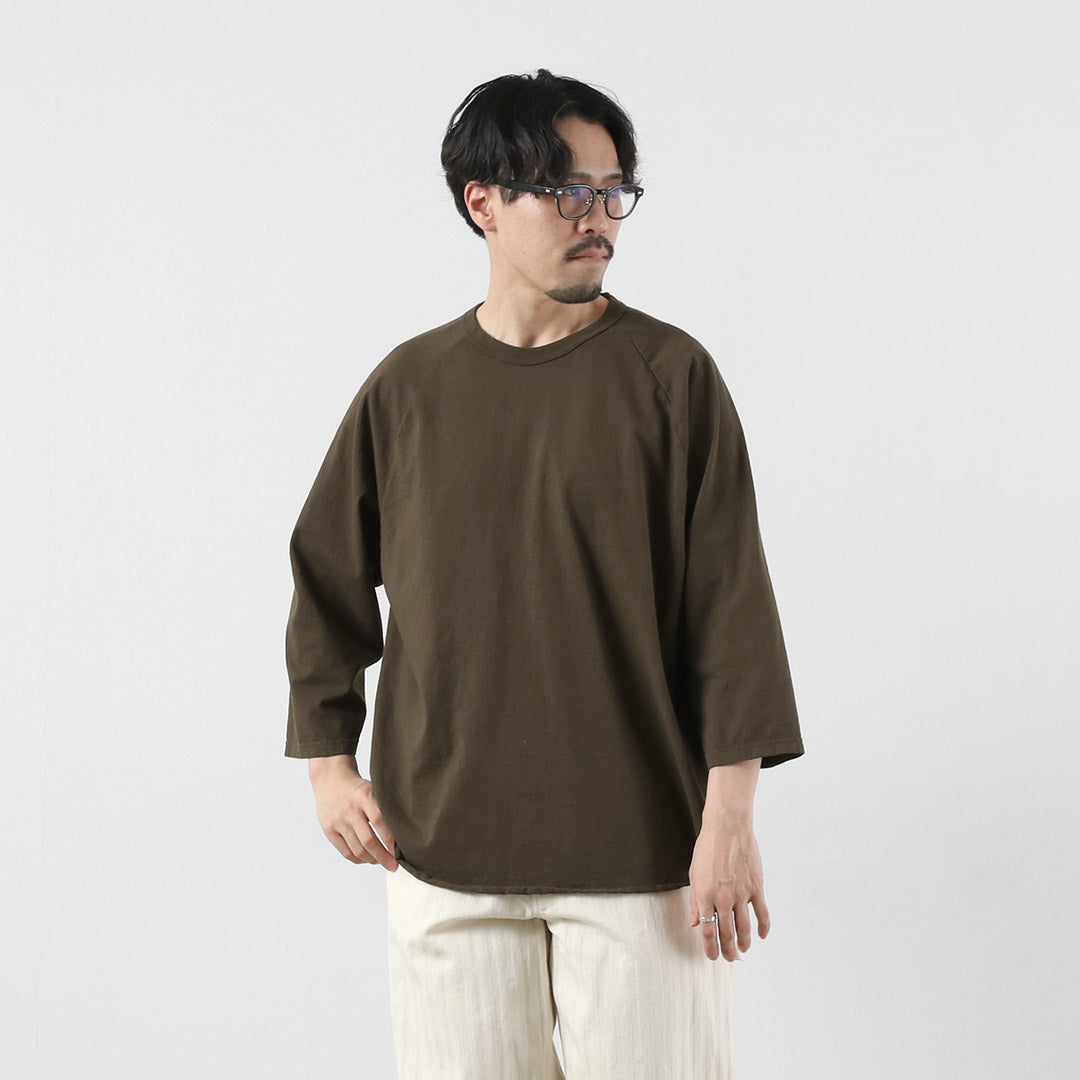 WALLA WALLA SPORT / 3/4 袖纯色棒球 T 恤