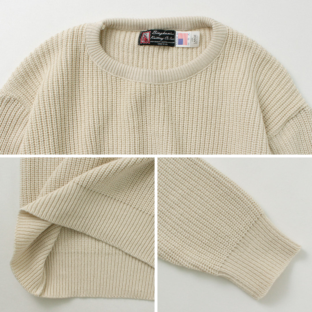 BINGHAMTON KNITTING COMPANY / Tejido Shaker Crew