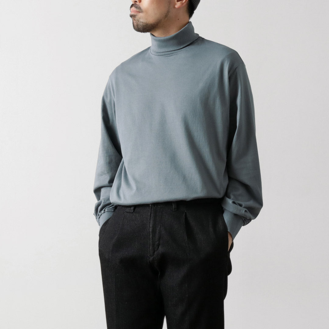 YONETOMI NEW BASIC / 新基本成衣染色高领 T 恤